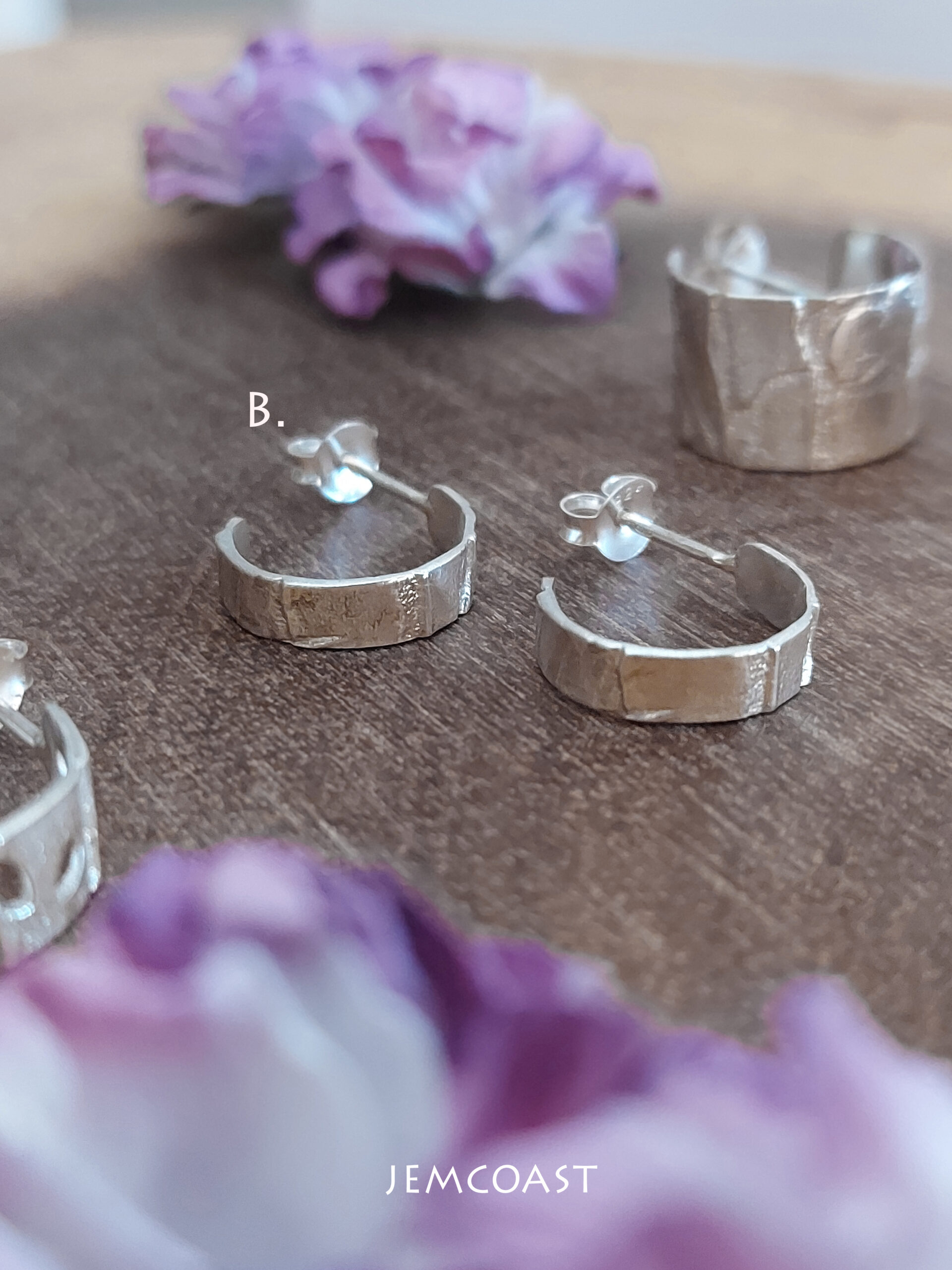 SILVER HOOP EARRINGS Silver hoop earrings for a gorgeous simple or mismatched style! Handmade and delicate hoops for every occasion!