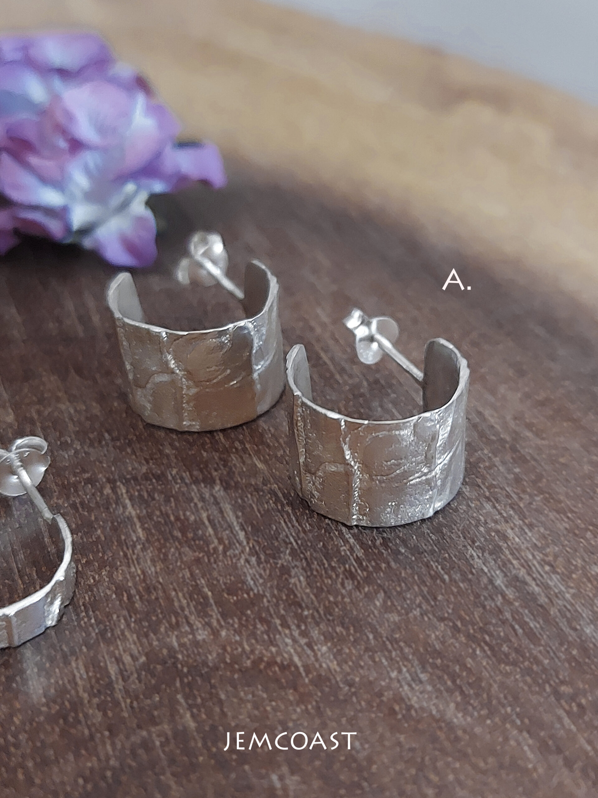 SILVER HOOP EARRINGS Silver hoop earrings for a gorgeous simple or mismatched style! Handmade and delicate hoops for every occasion!