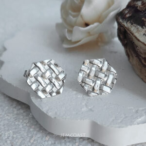 Big Studs Handmade Sterling Silver Earrings,Bold Modern Jewellery Earrings gift for Women